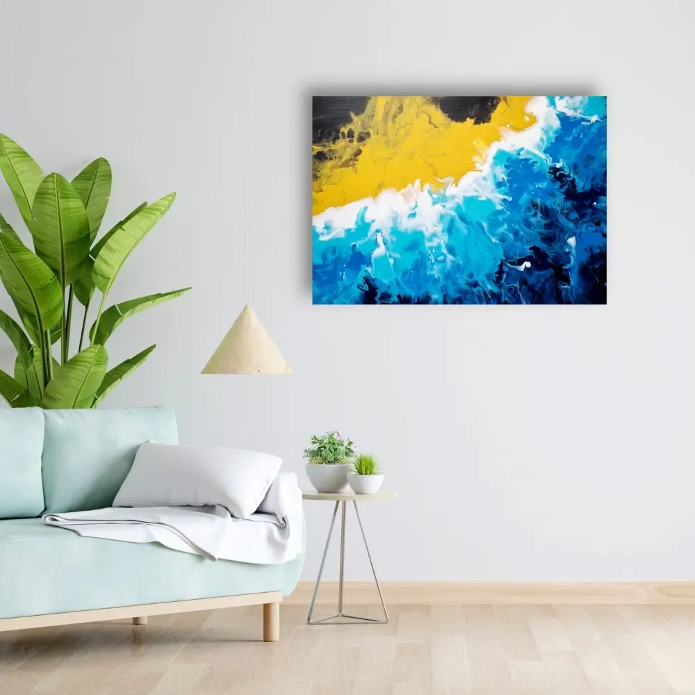 Aranżacja wnętrza z obrazem Sand and Sea