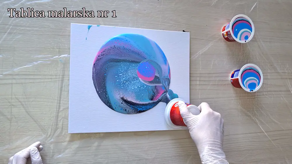 czy można wylewać obrazy na tablicach malarskich - tablica nr 1 wylewanie